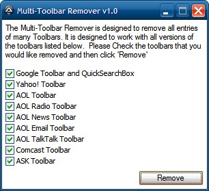 how to uninstall google toolbar