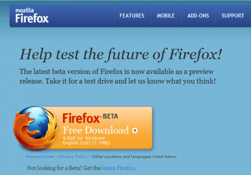 download mozilla firefox 4.0 for windows 7