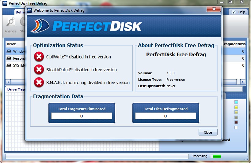 PerfectDisk Free Defrag: Powerful, Fast Disk Defragment Utility