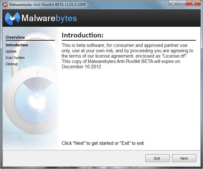 malwarebytes scan for rootkits keeps getting turned off