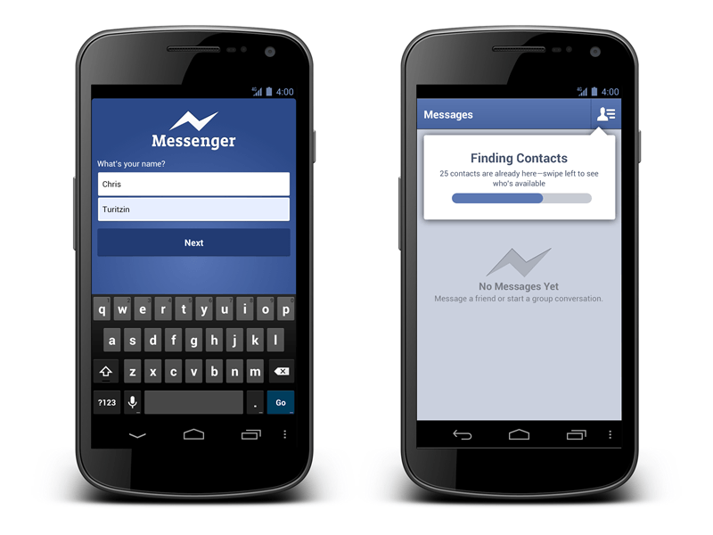 Facebook Messenger For Android Lets You Login Using Phone Number