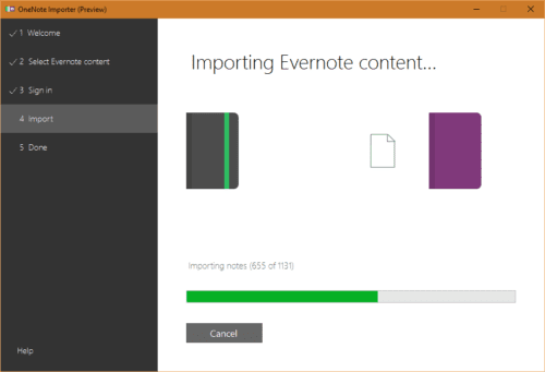 migrating evernote onenote