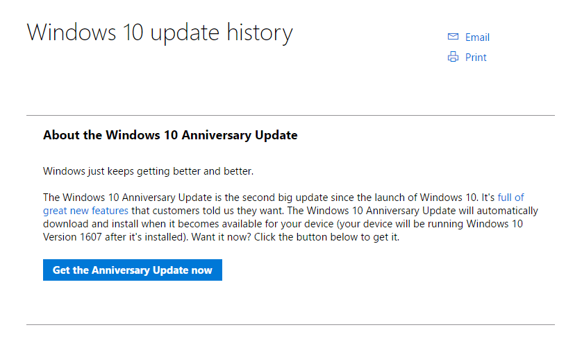 Download Windows 10 Anniversary Update (Version 1607) – My Technology ...